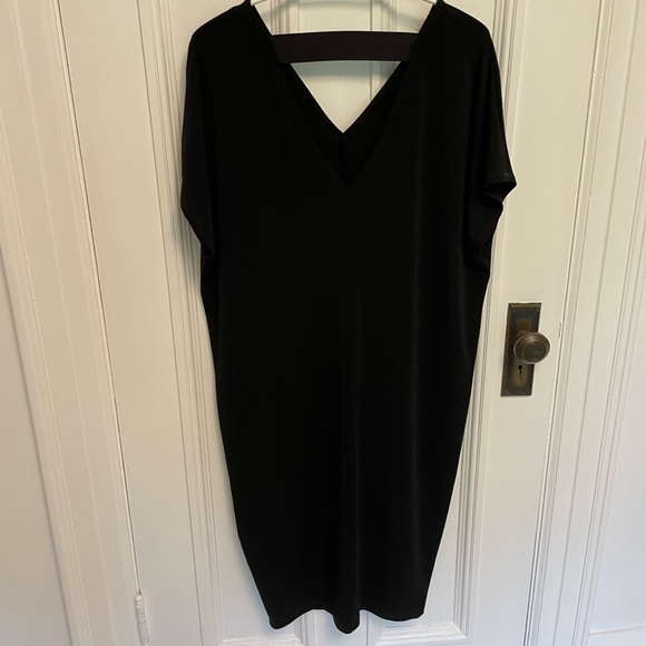 Black drapey oversized slouchy fit RACHEL Rachel Roy dress - Picture 1 of 4